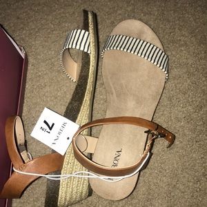 Merona wedged sandals